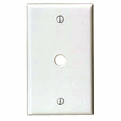 LEVITON 1-GANG PHONE/CABLE BOX MOUNT WALL PLATE WHITE - 100767