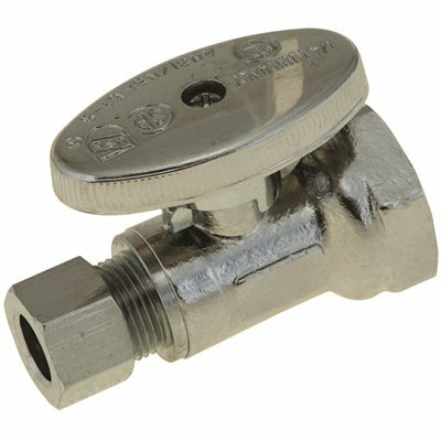 DURAPRO 1/2 IN. IPS X 3/8 IN. QUARTER TURN COMPRESSION STRAIGHT STOP - 101380