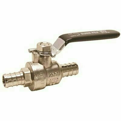 ZURN 3/4 IN. DIA X 5 IN. L PEX BRASS BALL VALVE WITH TEE HANDLE (BAG OF 10) - 101934