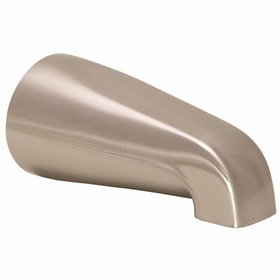 PROPLUS BATHTUB SPOUT WITH ADJUSTABLE SLIDE CONNECTOR IN BRUSHED NICKEL - 102021