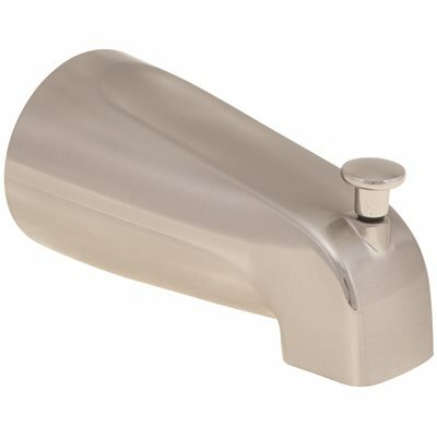 PROPLUS 1/2 IN. FIP BATHTUB SPOUT WITH TOP DIVERTER, BRUSHED NICKEL - 102024