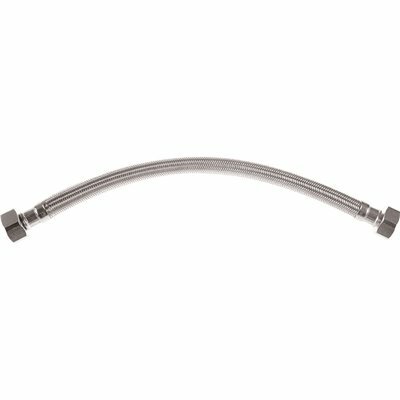 DURAPRO 1/2 IN. FIP X 1/2 IN. FIP X 20 IN. BRAIDED STAINLESS STEEL FAUCET SUPPLY LINE - 102622