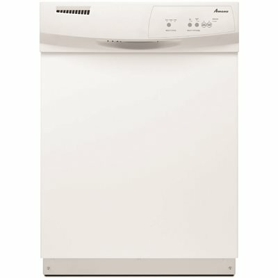 AMANA 24 IN. WHITE FRONT CONTROL BUILT-IN TALL TUB DISHWASHER WITH TRIPLE FILTER WASH SYSTEM, 63 DBA - 105855