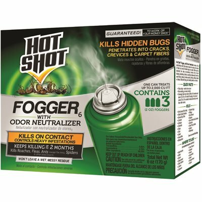 HOT SHOT FOGGER 2 OZ. AEROSOL WITH ODOR NEUTRALIZER (3-COUNT) - 106025