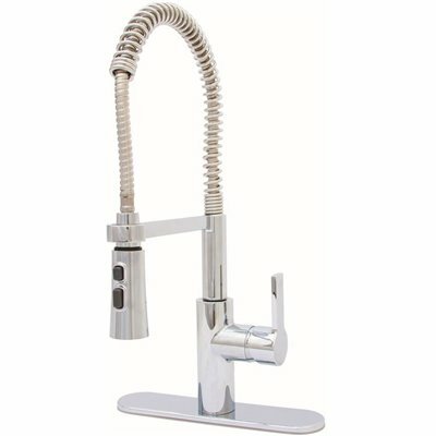 Premier Beck Single Handle Pull Down Sprayer Kitchen Faucet In Chrome