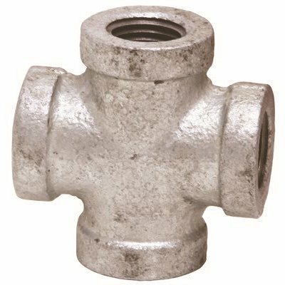 PROPLUS 1/4 IN. GALVANIZED MALLEABLE CROSS - PROPLUS PART #: 44343
