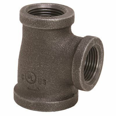 PROPLUS 3/4 IN. X 1/2 IN. BLACK MALLEABLE TEE - PROPLUS PART #: 45053