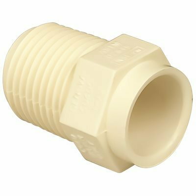 EVERBILT 1/2 IN. CPVC CTS MPT X S MALE ADAPTER - EVERBILT PART #: 50405