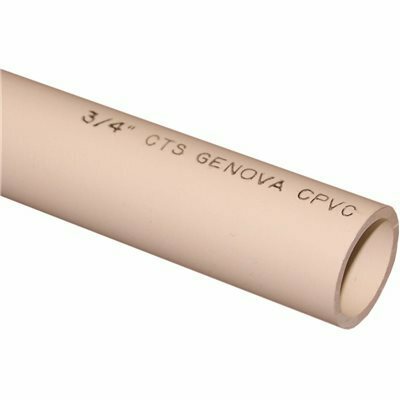 GENOVA PRODUCTS 3/4 IN. X 10 FT. CPVC PIPE - GENOVA PRODUCTS PART #: 50007