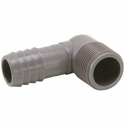 GENOVA PRODUCTS 3/4 IN. POLYPROPYLENE 90-DEGREE INSERT X MPT MALE ELBOW - GENOVA PRODUCTS PART #: 352807