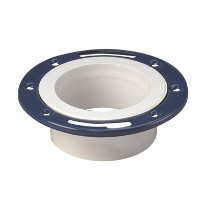WATER-TITE FLUSH-TITE PLASTIC CLOSET FLANGE FOR 3 IN. OR 4 IN. PVC PIPE WITH METAL RING - WATER-TITE PART #: 86166