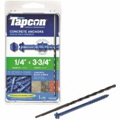 TAPCON 1/4 IN. X 3-3/4 IN. HEX-WASHER-HEAD CONCRETE ANCHORS (75-PACK) - 100129487