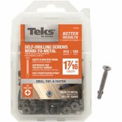 TEKS #10 X 1-7/16 IN. PHILIPS FLAT HEAD SELF TAPPING WITH WINGS SCREWS (100-PACK) - 100160285