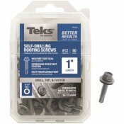 TEKS #12 X 1 IN. EXTERNAL HEX WASHER HEAD DRILL POINT ROOFING SCREW (80-PACK) - 100187594