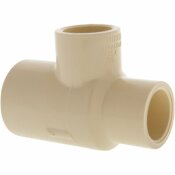 EVERBILT 3/4 IN. X 1/2 IN. X 1/2 IN. CPVC-CTS ALL SLIP REDUCING TEE FITTING - 100343159