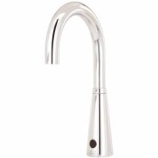 SELECTRONIC DC POWERED SINGLE HOLE TOUCHLESS BATHROOM FAUCET WITH 6 IN. GOOSENECK SPOUT 0.5 GPM IN POLISHED CHROME - 100407159