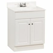 RSI HOME PRODUCTS 24 IN. X 31 IN. X 18 IN. RICHMOND BATHROOM VANITY CABINET WITH TOP WITH 2-DOOR IN WHITE - 101747