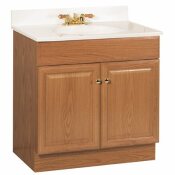 RSI HOME PRODUCTS 30 IN. X 31 IN. X 18 IN. RICHMOND BATHROOM VANITY CABINET WITH TOP WITH 2-DOOR IN OAK - 101751