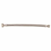 Durapro 3/8 In. Flare X 1/2 In. Fip X 12 In. Braided Stainless Steel Faucet Supply Line