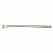 40333585-0096, Durapro 3/8 In. Compression X 1/2 In. Fip X 12 In. Braided Stainless Steel Faucet Supply Line - 102617