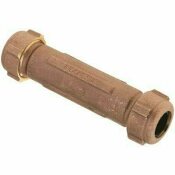 PROPLUS 1/2 IN. IPS X 3/4 IN. CTS LEAD FREE BRASS COMPRESSION COUPLING - 102948