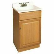 CLAREMONT READY TO ASSEMBLE 18 IN. W X 15-3/4 IN. D X 31-1/2 IN. H, 1-DOOR IN HONEY OAK, BATH VANITY CABINET ONLY - DESIGN HOUSE PART #: 104034