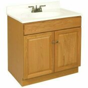 CLAREMONT READY TO ASSEMBLE 24 IN. W X 31-1/2 IN. D X 18-1/2 IN. H, 2-DOOR IN HONEY OAK, BATH VANITY CABINET ONLY - DESIGN HOUSE PART #: 104026