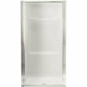 STERLING STANDARD 30-1/2 IN. X 64 IN. FRAMED PIVOT SHOWER DOOR IN SILVER WITH HANDLE - 105001