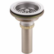 KOHLER DUOSTRAINER 4-1/2 IN. SINK STRAINER WITH TAILPIECE IN POLISHED CHROME - 107866