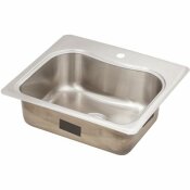 KOHLER STACCATO DROP-IN STAINLESS STEEL 25 IN. 1-HOLE SINGLE BOWL KITCHEN SINK - 114730