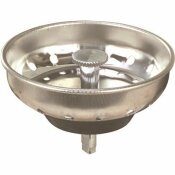 PROPLUS SINK BASKET STRAINER WITH PEG POST IN STAINLESS STEEL - 122359
