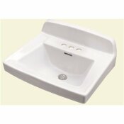 GERBER MONTICELLO II 18.5 IN. WALL HUNG SINK BASIN IN WHITE - 12454