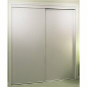 HOME DECOR INNOVATIONS 100 SERIES WHITEWOOD VINYL PANEL BYPASS DOOR, WHITE, 48X80 IN. - 158770