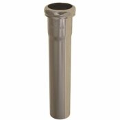 PREMIER 1-1/2 IN. X 8 IN. BRASS EXTENSION TUBE WITH SLIP JOINT, CHROME, 17-GAUGE - 161132