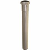 PREMIER 1-1/2 IN. X 12 IN. BRASS EXTENSION TUBE WITH SLIP JOINT, CHROME, 22-GAUGE - 162140