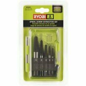 NOT FOR SALE - 205469301 - NOT FOR SALE - 205469301 - RYOBI SPIRAL SCREW EXTRACTOR SET (5-PIECE) - TECHTRONIC INDUSTRIES, CO. LTD. PART #: A96SE51