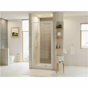 NOT FOR SALE - 205698781 - NOT FOR SALE - 205698781 - COASTAL SHOWER DOORS LEGEND 27 IN. X 64 IN. FRAMED HINGED SHOWER DOOR IN PLATINUM WITH CLEAR GLASS - COASTAL INDUSTRIES PART #: L27.66P-C