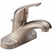 DELTA FOUNDATIONS 4 IN. CENTERSET SINGLE-HANDLE BATHROOM FAUCET IN BRUSHED NICKEL - 206438780