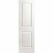 NOT FOR SALE - 207195007 - NOT FOR SALE - 207195007 - MASONITE 24 IN. X 80 IN. PRIMED 2-PANEL SQUARE HOLLOW CORE COMPOSITE INTERIOR DOOR SLAB WITH BORE - MASONITE PART #: 65105