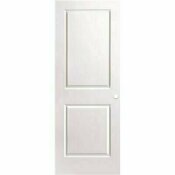 NOT FOR SALE - 207195009 - NOT FOR SALE - 207195009 - MASONITE 30 IN. X 80 IN. PRIMED 2-PANEL SQUARE HOLLOW CORE COMPOSITE INTERIOR DOOR SLAB WITH BORE - MASONITE PART #: 65129