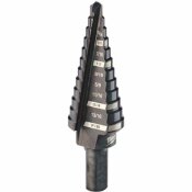 MILWAUKEE 3/16 IN. - 7/8 IN. #4 BLACK OXIDE STEP DRILL BIT (12-STEPS) - 2475506