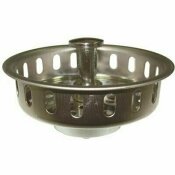 NOT FOR SALE - 283077 - NOT FOR SALE - 283077 - PROPLUS REPLACEMENT BASKET STRAINER WITH CHROME PLATED STOPPER AND POST IN STAINLESS STEEL - PROPLUS PART #: 283077