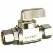 DAHL BROTHERS DAHL RETRO-FIT BALL VALVE STOP 3/8IN. O.D. FEMALE X 3/8 O.D., LEAD FREE - DAHL BROTHERS PART #: 5114131IL