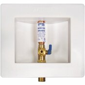 IPS CORPORATION IPS WATER-TITE ICEMAKER VALVE OUTLET BOX WITH 1/4 TURN VALVE AND WATER HAMMER ARRESTOR CPVC LEAD FREE - IPS CORPORATION PART #: 87982