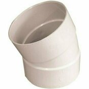 GENOVA PRODUCTS 4 IN. PVC SEWER AND DRAIN 22-1/2-DEGREE ELBOW - GENOVA PRODUCTS PART #: 40840