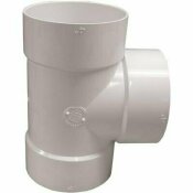 NOT FOR SALE - 295039 - GENOVA PRODUCTS 4 IN. PVC SEWER BULL NOSE TEE - GENOVA PRODUCTS PART #: 41440