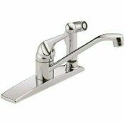 NOT FOR SALE - 300WFLF - NOT FOR SALE - 300WFLF - DELTA CLASSIC SINGLE-HANDLE STANDARD KITCHEN FAUCET WITH SIDE SPRAYER AND FITTINGS IN CHROME - DELTA PART #: 300LF-WF