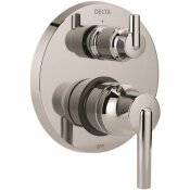 DELTA 2-HANDLE WALL-MOUNT VALVE TRIM KIT IN CHROME WITH 3-SETTING INTEGRATED DIVERTER (VALVE NOT INCLUDED) - DELTA PART #: T24859