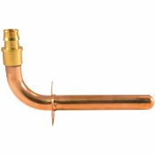 APOLLO 8 IN. X 3/4 IN. COPPER PEX-A EXPANSION BARB STUB-OUT 90-DEGREE ELBOW WITH FLANGE - APOLLO PART #: EPXSTUBWE34