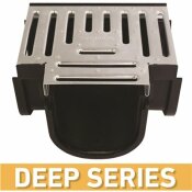 U.S. TRENCH DRAIN DEEP SERIES TEE FOR 5.4 IN. TRENCH AND CHANNEL DRAIN SYSTEMS W/ GALVANIZED STEEL GRATE - U.S. TRENCH DRAIN PART #: 83900